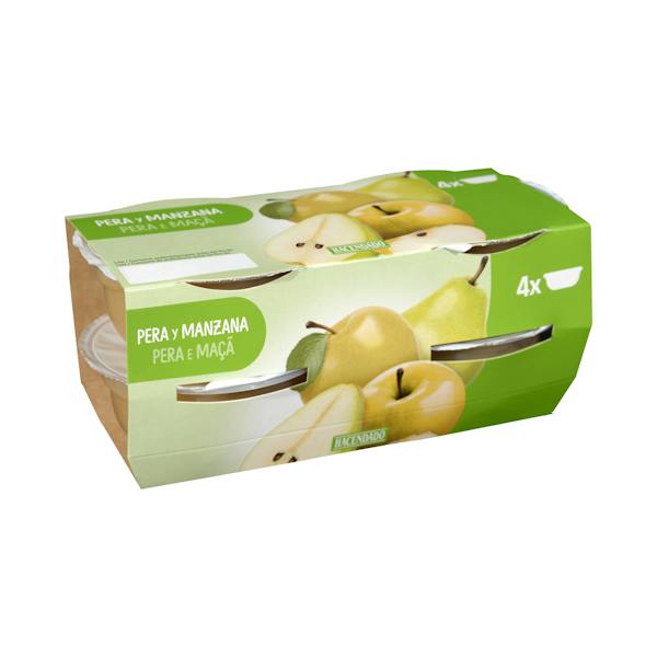 Imagen de Papilla pera y manzana Hacendado +4 meses