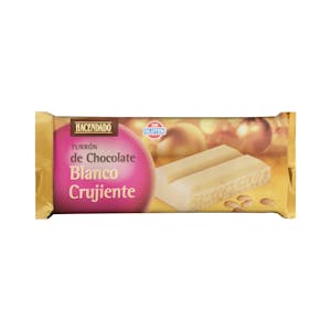 Turrón de chocolate blanco crujiente Hacendado