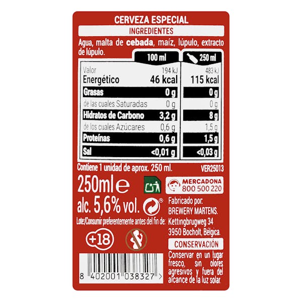 Cerveza especial Steinburg