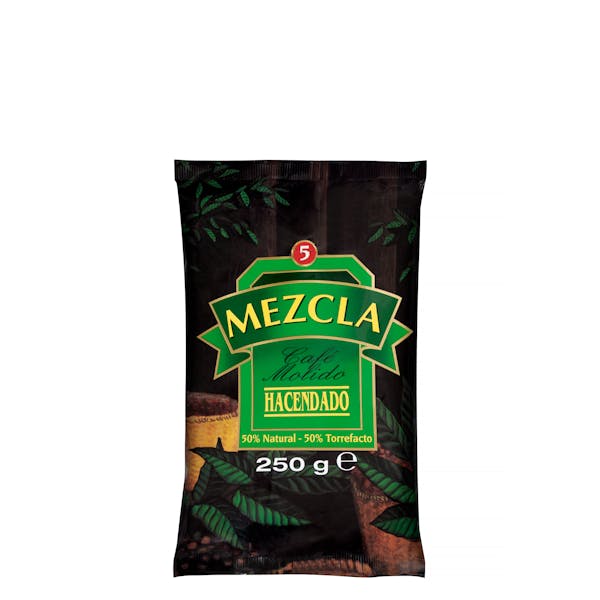 Café molido mezcla Hacendado