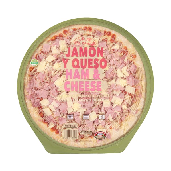 Pizza jamón y queso familiar Hacendado Mercadona compra online