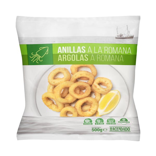 Anillas de pota a la romana Hacendado ultracongeladas