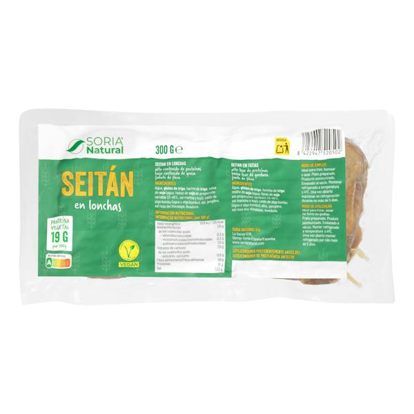 Imagen de Seitán Soria Natural lonchas
