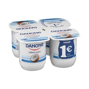 Coconut flavour yoghurt Danone