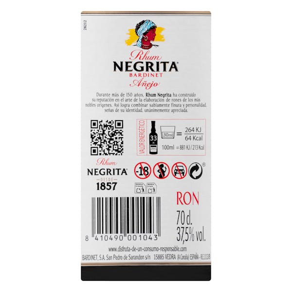 Ron añejo Negrita