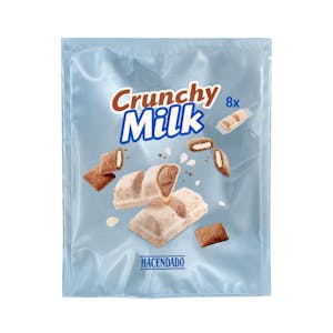 Crunchy Milk bars with cereals and milk chocolate filling Hacendado