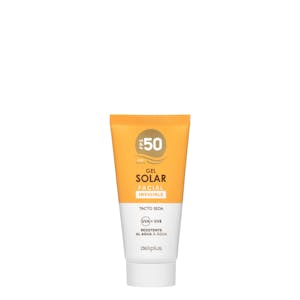 Gel protección solar facial Deliplus FPS 50+