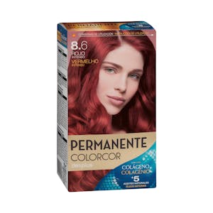 Coloración permanente 8.6 rojo intenso Colorcor