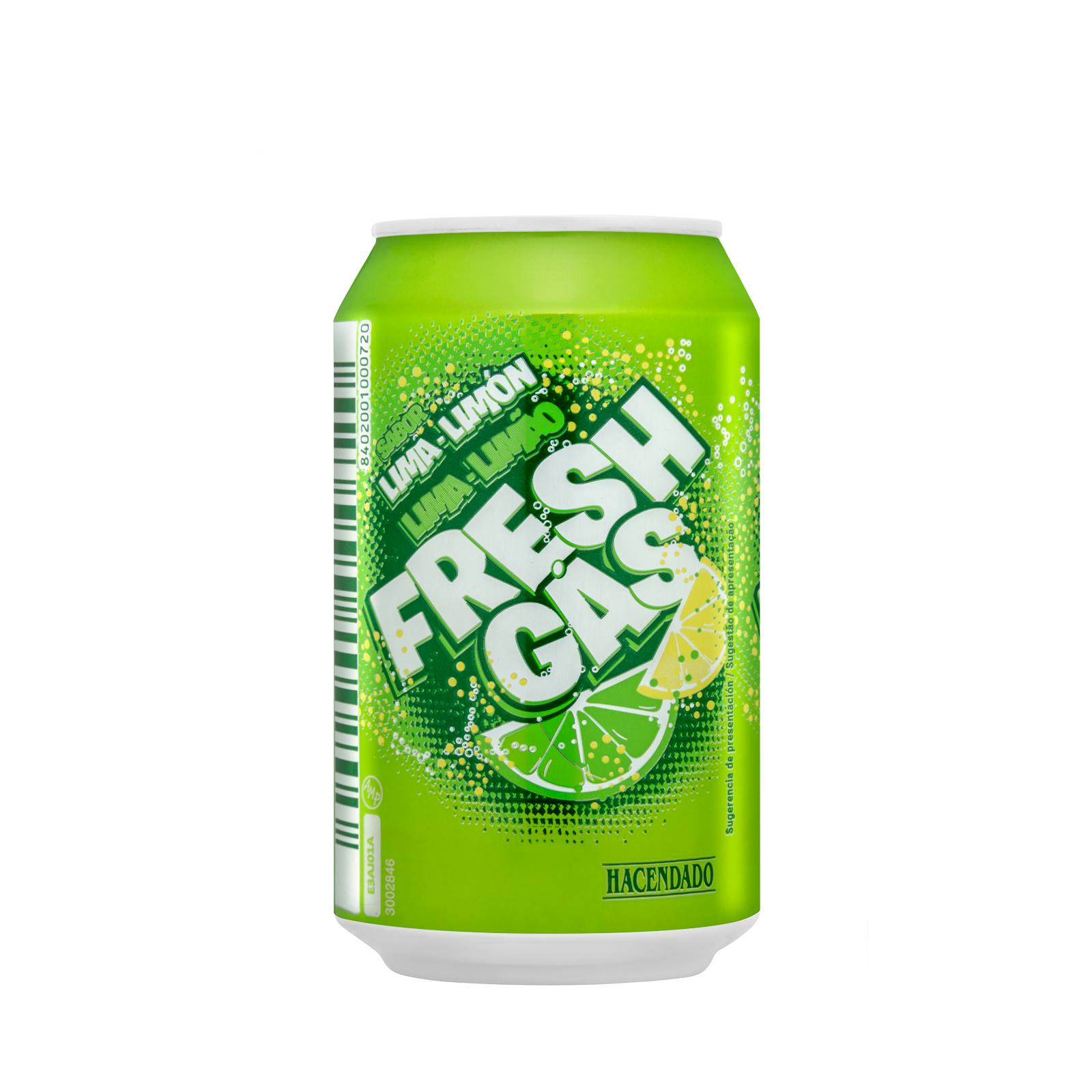 Refresco lima limón Hacendado fresh gas