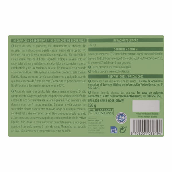 Vela perfumada Matcha Bosque Verde