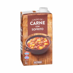 Caldo de carne con sofrito Hacendado