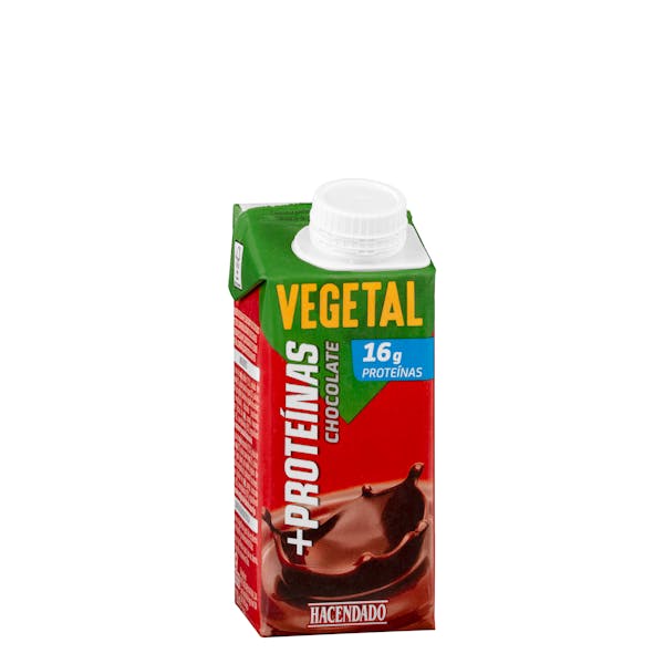 Bebida vegetal de soja con chocolate +Proteínas Hacendado 16 g proteínas