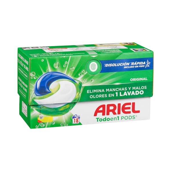 Detergente ropa todo en 1 Ariel Pods en cápsulas
