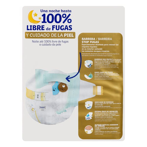 Pañales bebé talla 1 Dodot Sensitive de 2-5 kg