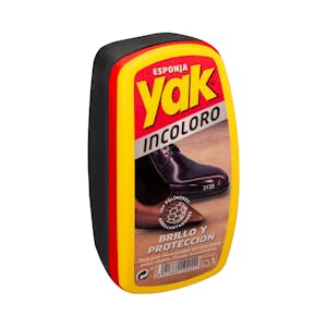 Esponja de calzado incoloro brillo y protección Yak