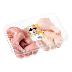 Arreglo para paella con pollo y conejo