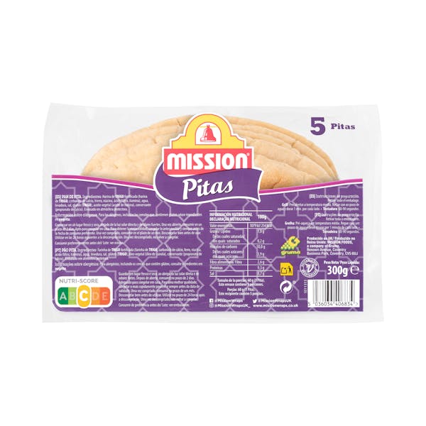 Pan de pita Mission
