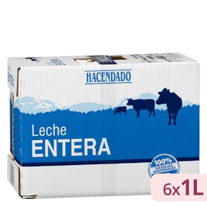 Leche entera Hacendado