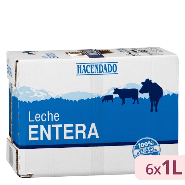 precios Leche Entera Hacendado 6 L. en Mercadona