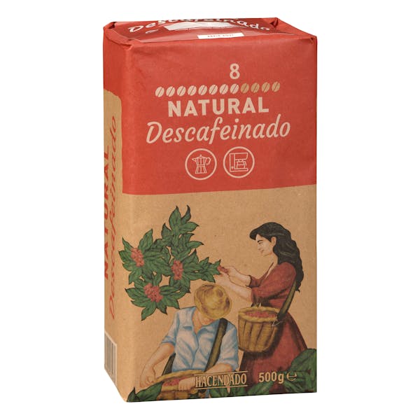 Café molido descafeinado Hacendado