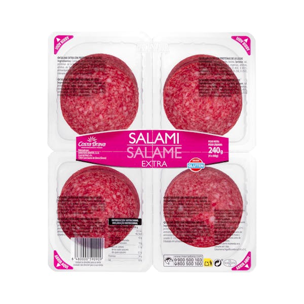 Salami extra Hacendado lonchas