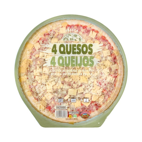 Imagen de Pizza 4 quesos familiar Hacendado