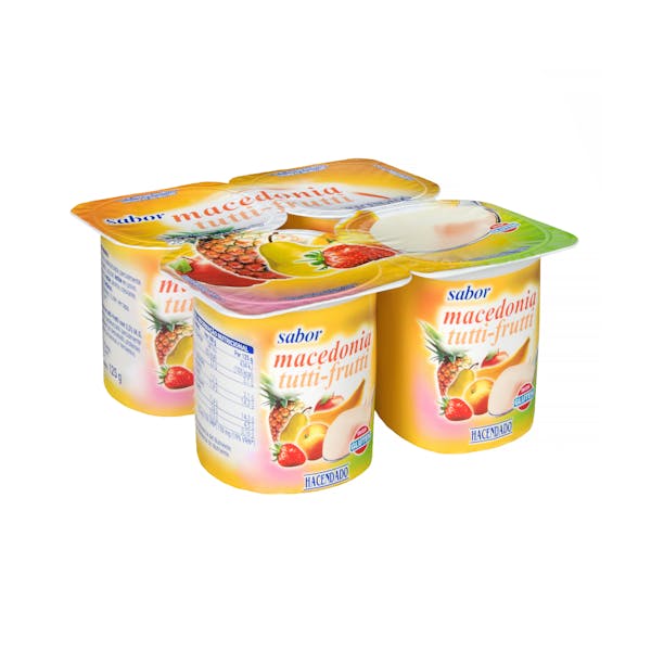 Yogur sabor macedonia Hacendado