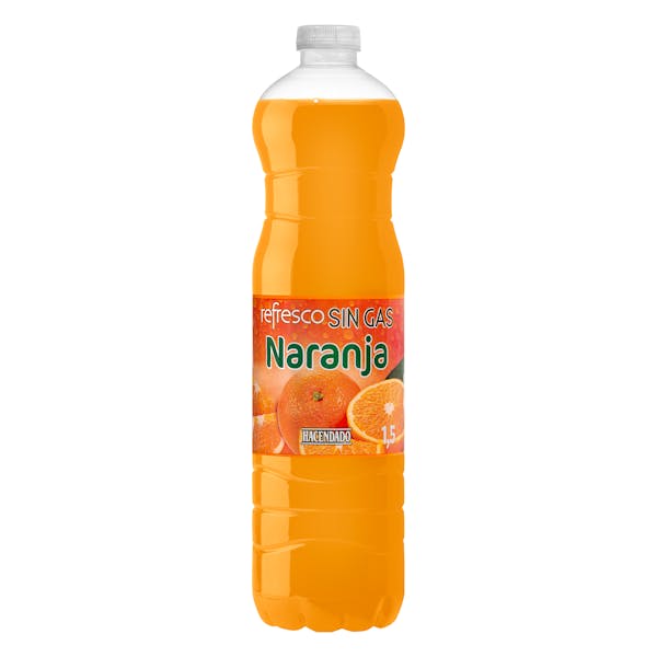 Refresco de naranja Hacendado sin gas