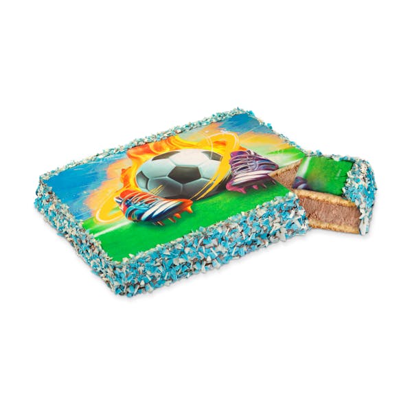 Tarta infantil balón de fútbol Hacendado congelada