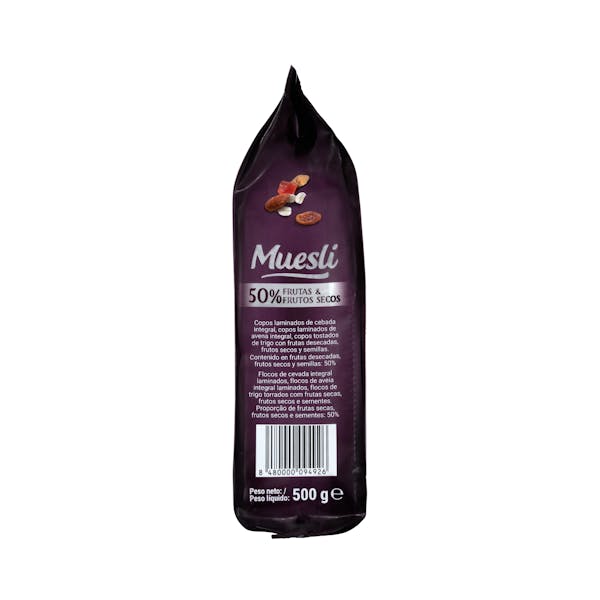 Muesli Hacendado 50% frutas y frutos secos