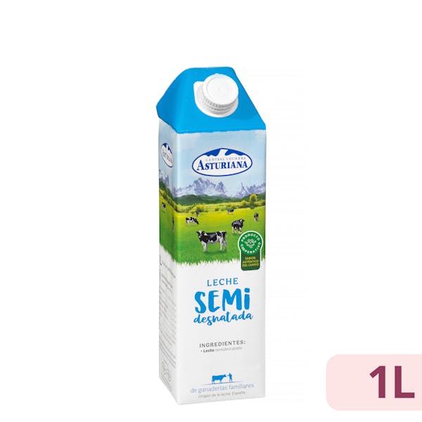 Imagen de Leche semidesnatada Asturiana