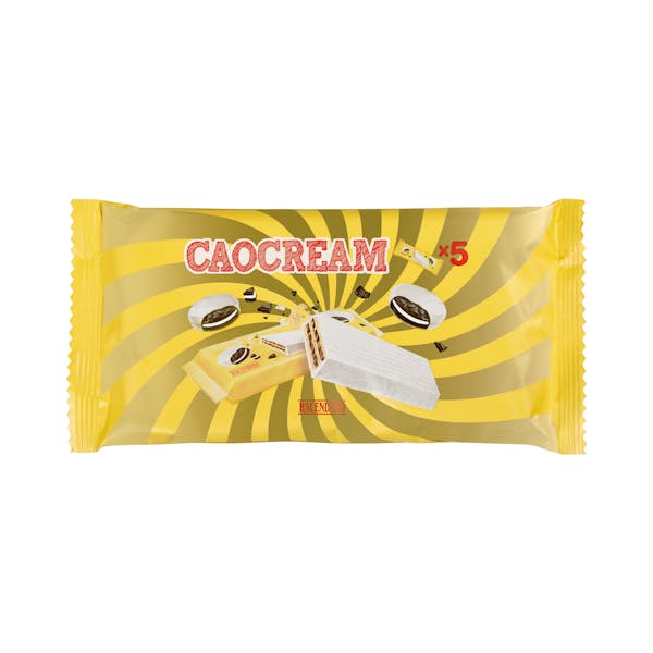 Barritas crujientes Caocream Hacendado rellenas de galleta de cacao