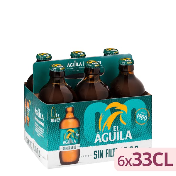 Imagen de Cerveza 0,0% sin alcohol El Águila sin filtrar