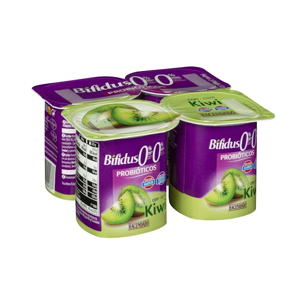Imagen de Bífidus desnatado probióticos con kiwi Hacendado 0% MG 0% azúcares añadidos
