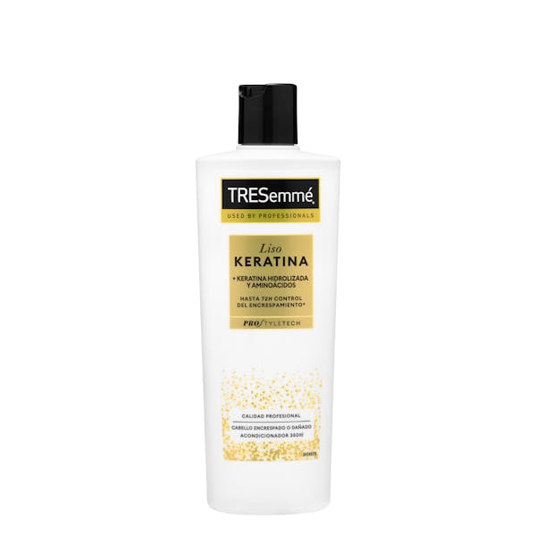 Acondicionador Liso Keratina TRESemmé cabello encrespado o dañado