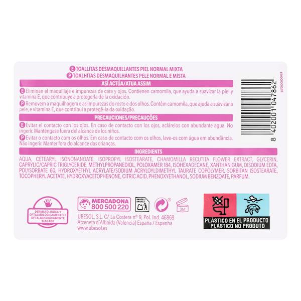 Etiqueta / ingredientes
