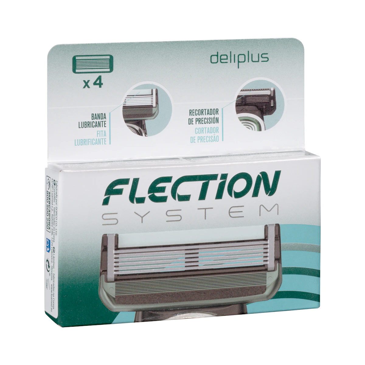 Recambios maquinilla de afeitar Deliplus Flection System 6 hojas – Mercadona – صورة إعلانية للمنتج