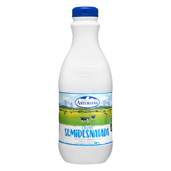 Leche semidesnatada Asturiana