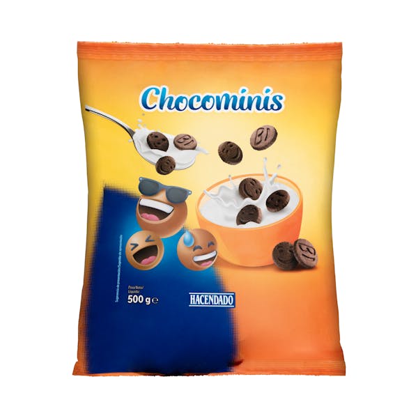 Imagen de Galletas Chocominis sabor chocolate Hacendado