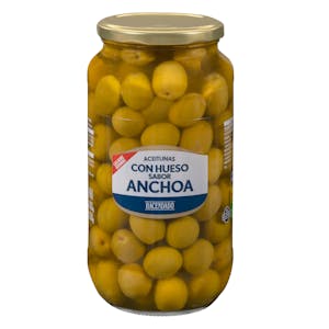 Aceitunas verdes con hueso Hacendado sabor anchoa