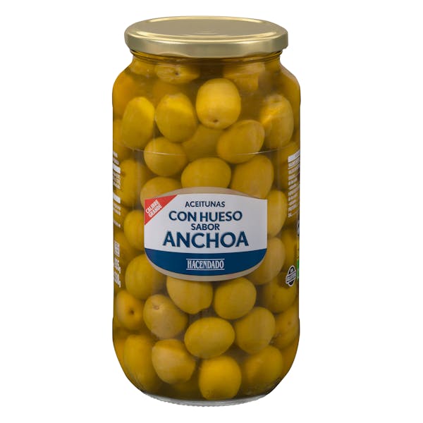Aceitunas verdes con hueso Hacendado sabor anchoa