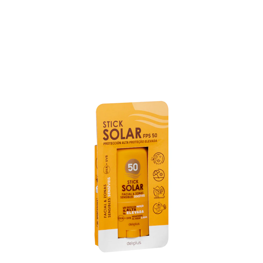 Stick protector solar facial & zonas sensibles Deliplus FPS 50 – Mercadona – صورة المنتج