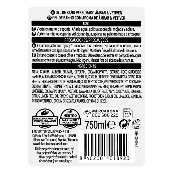 Etiqueta / ingredientes