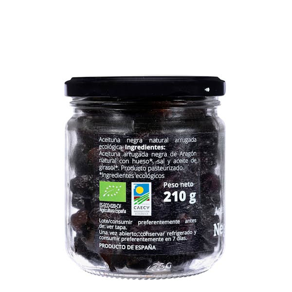 Aceitunas negras arrugadas de Aragón Campo Nature