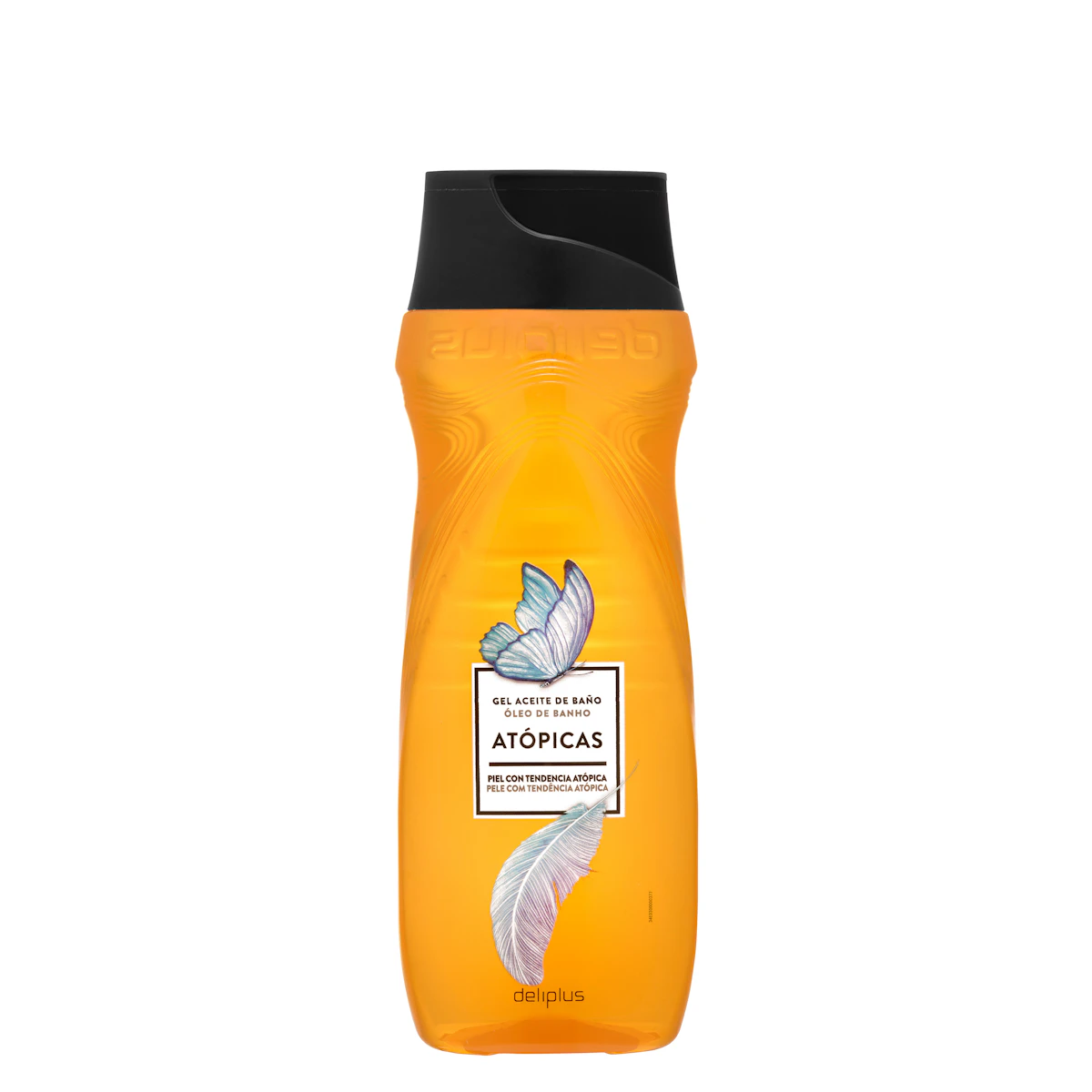 Gel aceite de baño Deliplus piel atópica – Mercadona – صورة إعلانية للمنتج