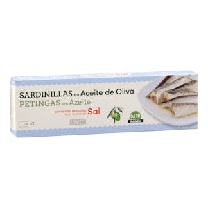 Sardinillas reducidas en sal en aceite de oliva Hacendado