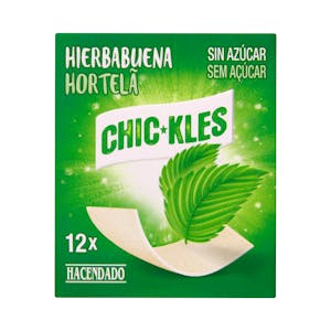 Chicles hierbabuena lámina Hacendado