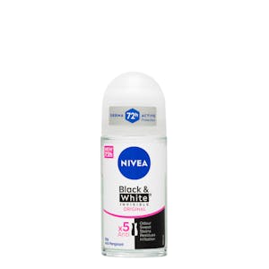 Desodorante roll-on Invisible Black & White Nivea antitranspirante