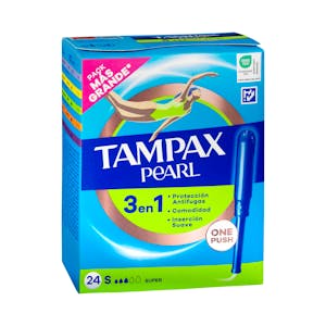 Tampones super Tampax Pearl con aplicador