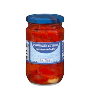 Pimientos en tiras condimentados Hacendado